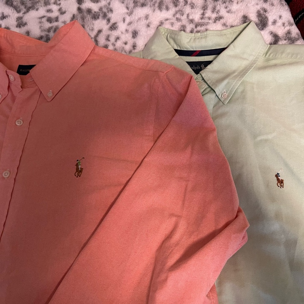 2 Polo Ralph Lauren Button Down Casual Shirts (SET OF 2)